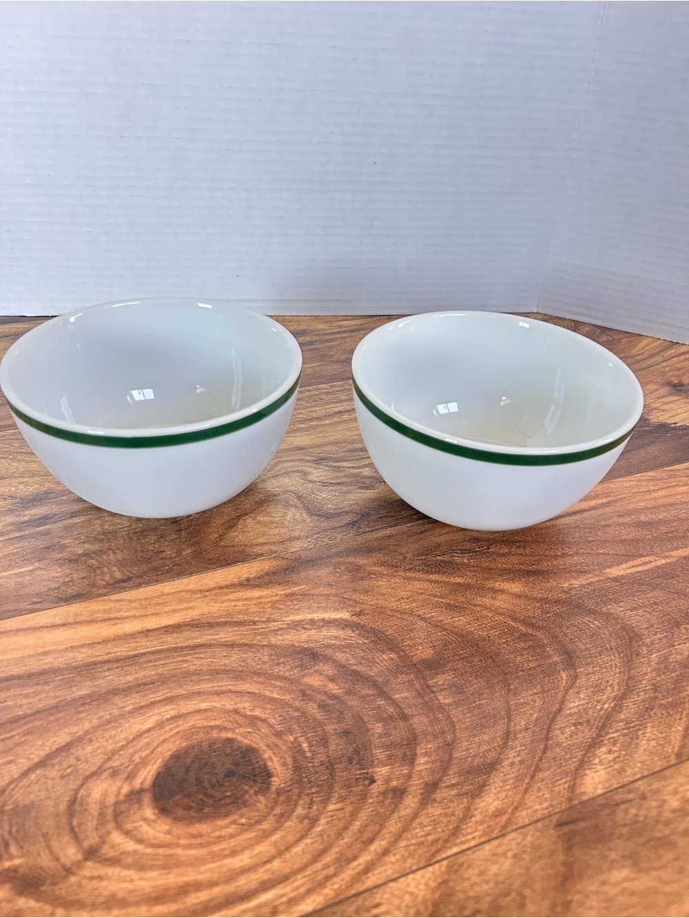 Williams Sonoma Brasserie Green Rim Soup Cereal Bowl Made Japan 5.5” Set of 2